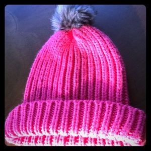 Old navy bright pink beanie